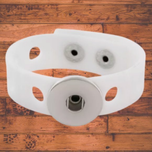Snap Buttons Other - White Kids Snap Button Bracelet